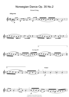 Norwegian Dance No. 2 Op. 35 von Edvard Grieg (Download) 