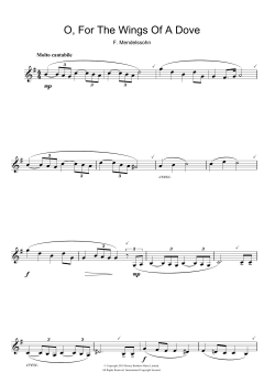 O For The Wings Of A Dove von Felix Mendelssohn (Download) 