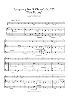Ode To Joy from Symphony No. 9, Fourth Movement von Ludwig van Beethoven (Download) 