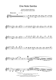 One Note Samba von Antonio Carlos Jobim (Download) 