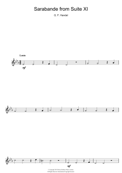 Sarabande von Georg Friedrich Händel (Download) 
