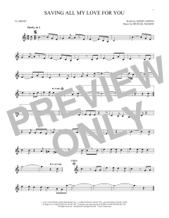 Saving All My Love For You von Whitney Houston (Download) 