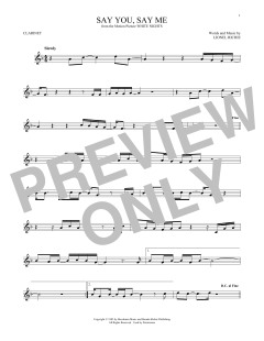 Say You, Say Me von Lionel Richie (Download) 