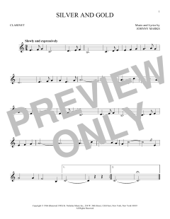 Silver And Gold von Johnny Marks (Download) 