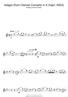 Slow Movement Theme von Wolfgang Amadeus Mozart (Download) 