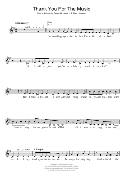 Thank You For The Music von ABBA (Download) 