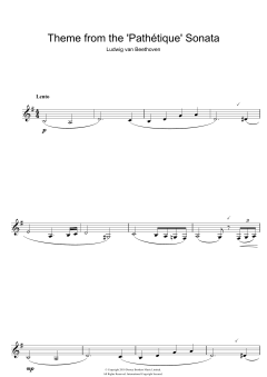 Theme from Pathetique Sonata von Ludwig van Beethoven (Download) 
