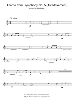 Theme from Symphony No. 5, Op. 67 von Ludwig van Beethoven (Download) 
