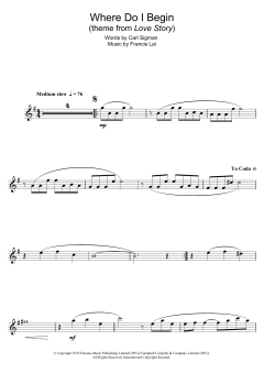 Where Do I Begin von Francis Lai (Download) 