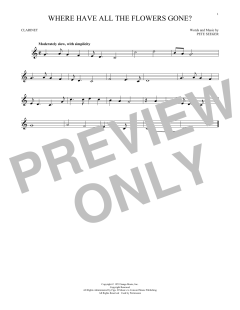 Where Have All The Flowers Gone? von Pete Seeger (Download) 