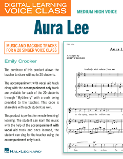 Aura Lee von George R. Poulton (Download) 