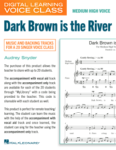 Dark Brown Is The River von Audrey Snyder (Download) 