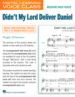 Didn't My Lord Deliver Daniel von Roger Emerson (Download) 
