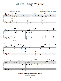 All The Things You Are von Jerome Kern (Download) 