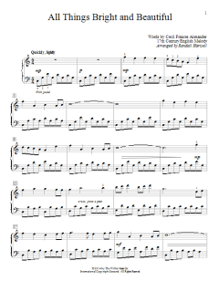 All Things Bright And Beautiful von Randall Hartsell (Download) 