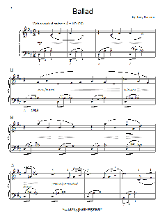 Ballad von Tony Caramia (Download) 