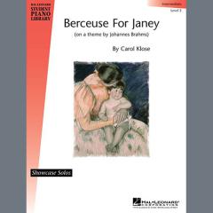 Berceuse For Janey von Carol Klose (Download) 