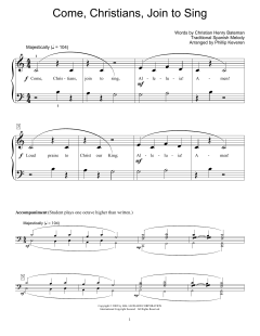 Come, Christians, Join To Sing von Traditional (Download) 