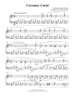 Coventry Carol [Jazz version] von Robert Croo (Download) 