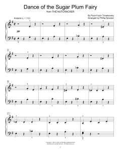Dance Of The Sugar Plum Fairy von Peter Iljitsch Tschaikowsky (Download) 