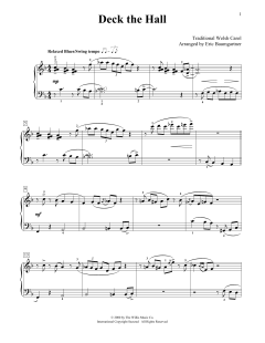 Deck The Hall [Jazz version] von Traditional Welsh Carol (Download) 