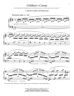 Doctor Gradus ad Parnassum von Claude Debussy (Download) 