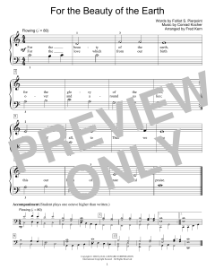 For The Beauty Of The Earth von Conrad Kocher (Download) 