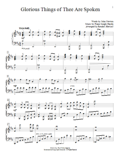 Glorious Things Of Thee Are Spoken von Joseph Haydn (Download) 