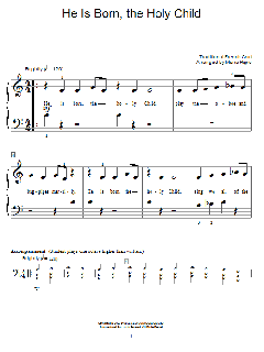 He Is Born, The Holy Child von Mona Rejino (Download) 