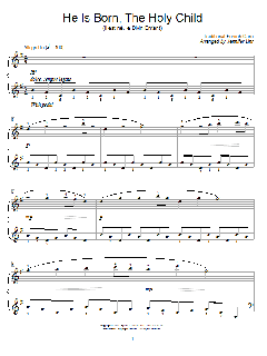 He Is Born, The Holy Child von Jennifer Linn (Download) 