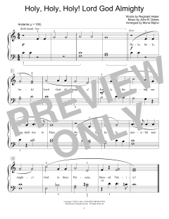 Holy, Holy, Holy! Lord God Almighty von Reginald Heber (Download) 