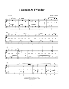 I Wonder As I Wander von John Jacob Niles (Download) 