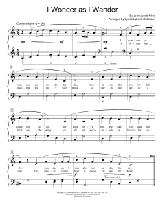 I Wonder As I Wander von John Jacob Niles (Download) 