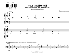 It's A Small World von Robert Bernard Sherman (Download) 