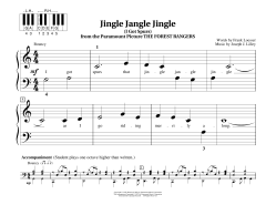 Jingle Jangle Jingle von Frank Loesser (Download) 