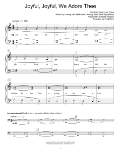 Joyful, Joyful, We Adore Thee von Ludwig van Beethoven (Download) 