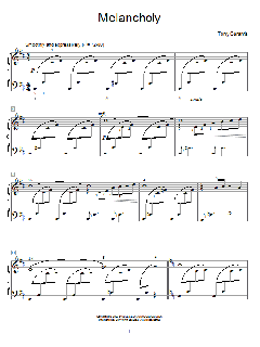 Melancholy von Tony Caramia (Download) 