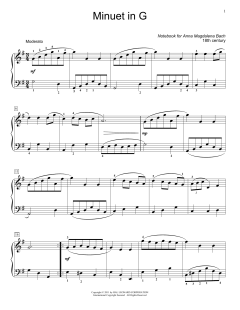 Menuet In G Major, BWV App. 116 von Christos Tsitsaros (Download) 