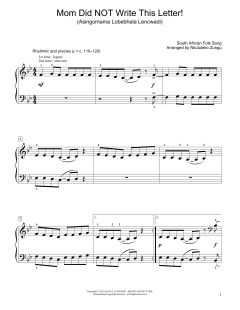 Mom Did Not Write This Letter! von South African folk song (Download) 