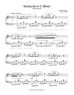 Nocturne In C Minor, KK. IVB, No. 8 von Frédéric Chopin (Download) 