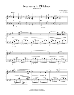 Nocturne In C-Sharp Minor, KK. Anh. Ia, No. 6 von Frédéric Chopin (Download) 