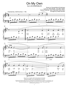 On My Own von Alain Boublil (Download) 