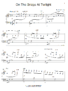 On The Bridge At Twilight von Jennifer Linn (Download) 