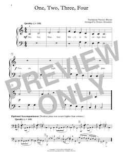 One, Two, Three, Four von Traditional Nursery Rhyme (Download) 