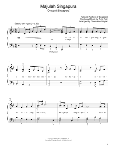 Onward Singapore von Zubir Said (Download) 