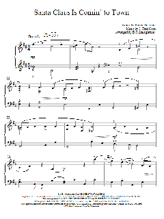 Santa Claus Is Comin' To Town von Fred Coots (Download) 