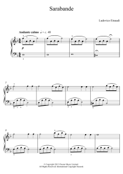 Sarabande von Ludovico Einaudi (Download) 