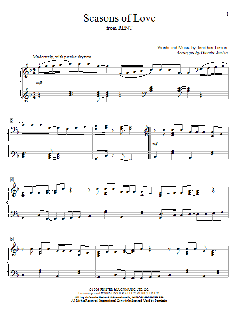 Seasons Of Love von Jonathan Larson (Download) 