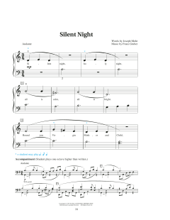 Silent Night von Joseph Franz Mohr (Download) 