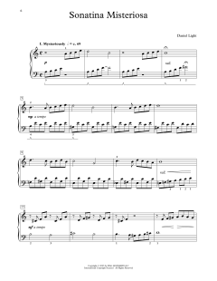 Sonatina Misteriosa von Daniel Light (Download) 